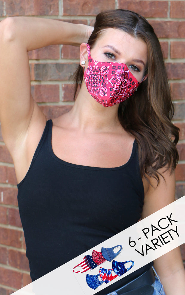 USA 6-Pack Fashion Mask